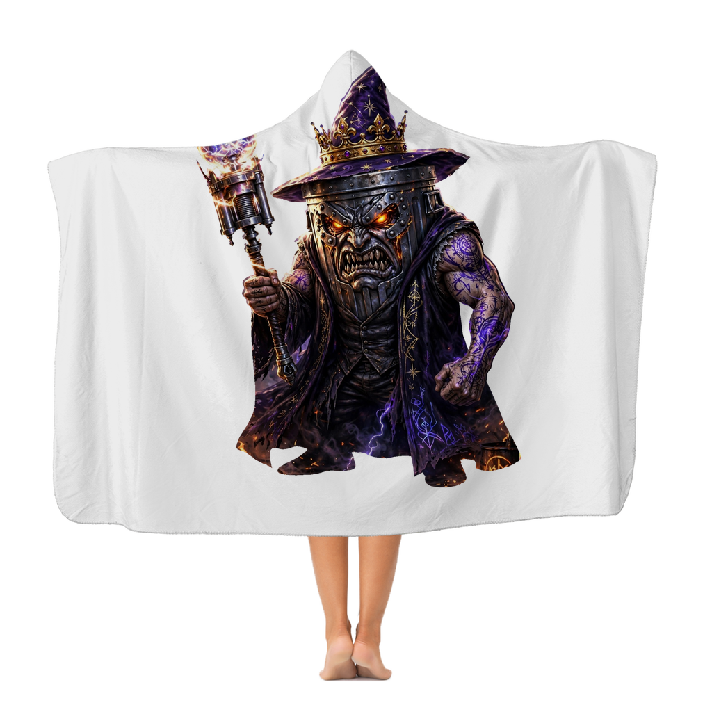 angry can man Classic Adult Hooded Blanket