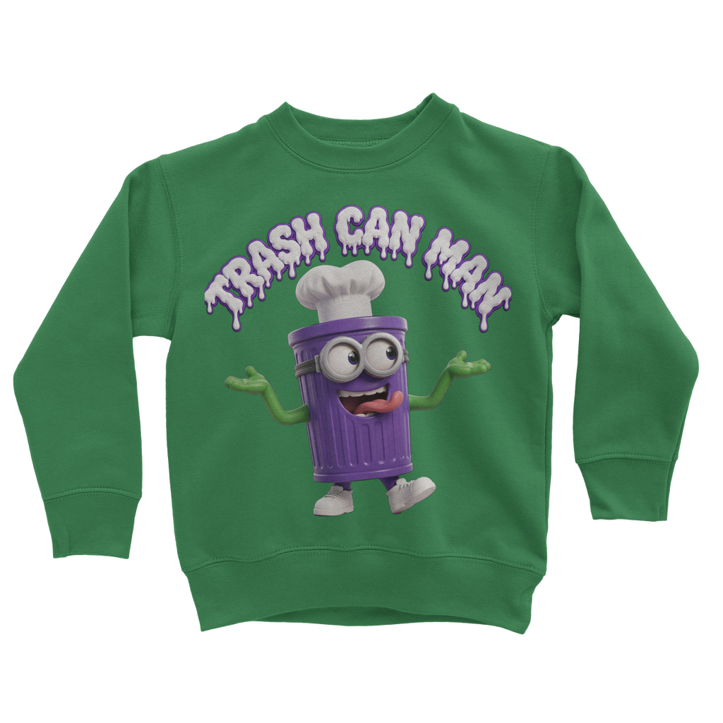 TRASH CAN MAN Classic Kids Sweatshirt