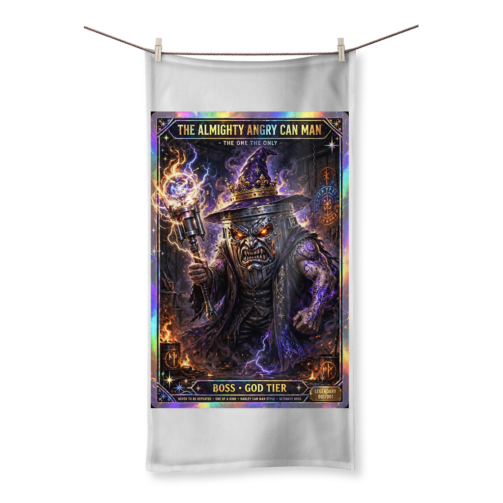 ANGRY CAN MAN 2.0 Sublimation All Over Towel