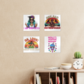 SARCASM 105 Square Wall Tiles Set of 4
