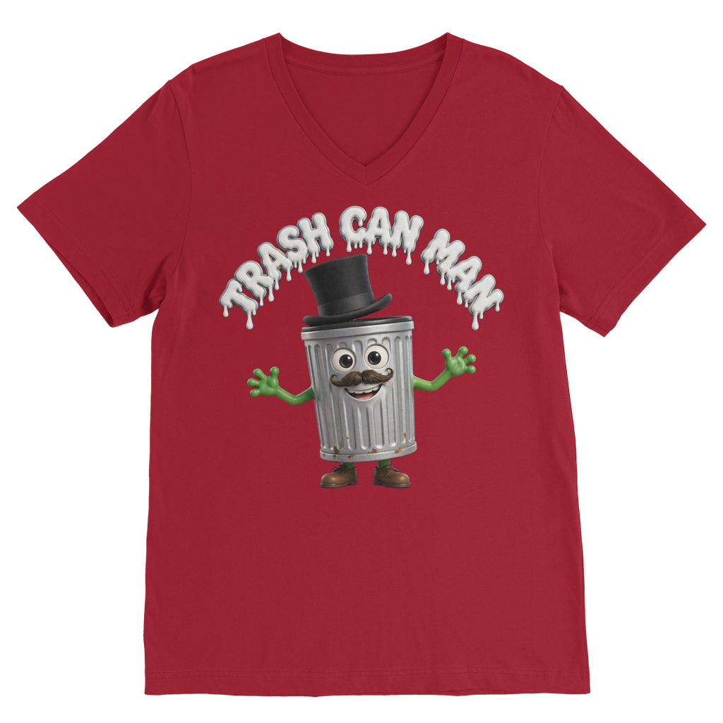 TRASH CAN MAN Premium V-Neck T-Shirt