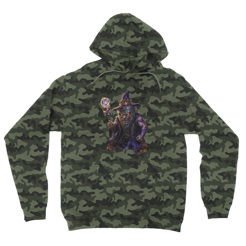 angry can man Camouflage Adult Hoodie