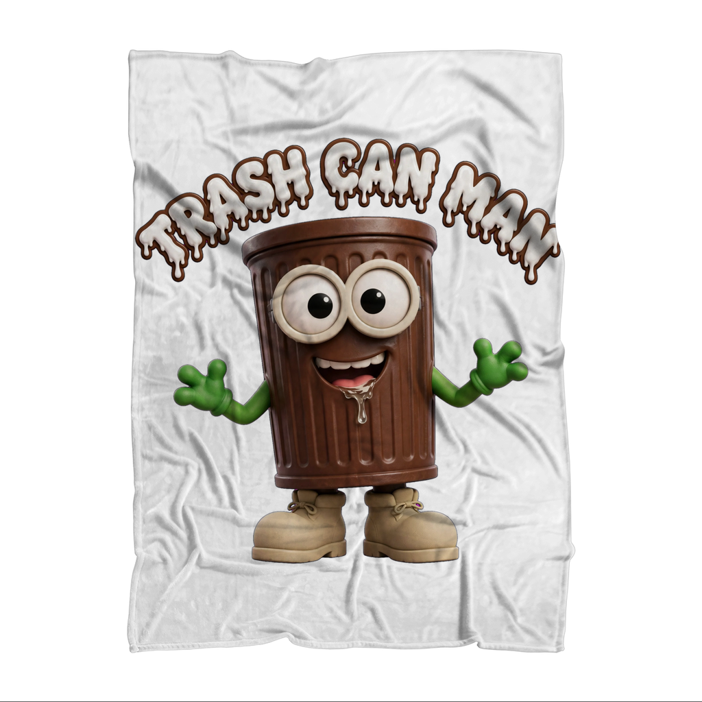 TRASH CAN MAN Premium Sublimation Adult Blanket