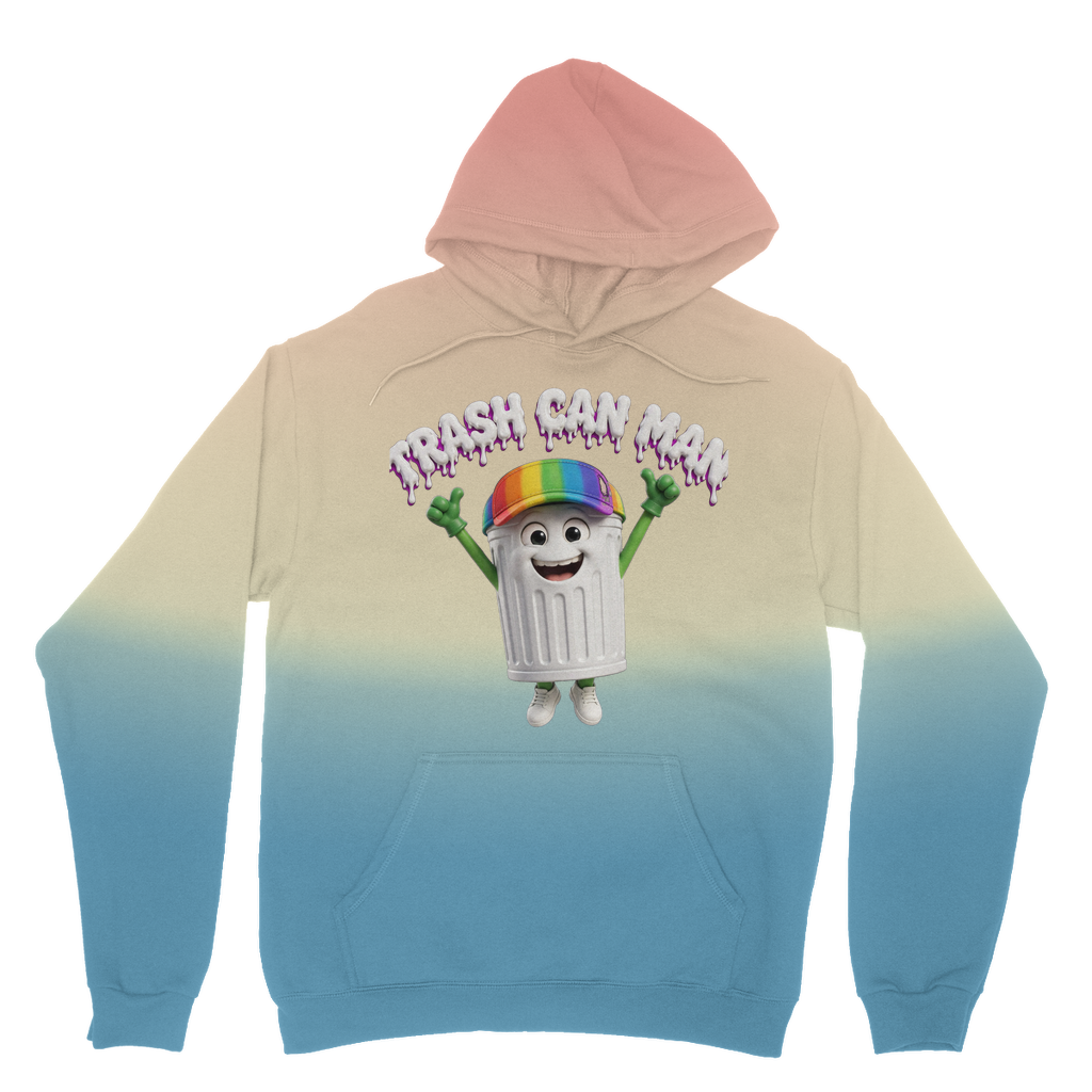 TRASH CAN MAN Tie Dye Hoodie