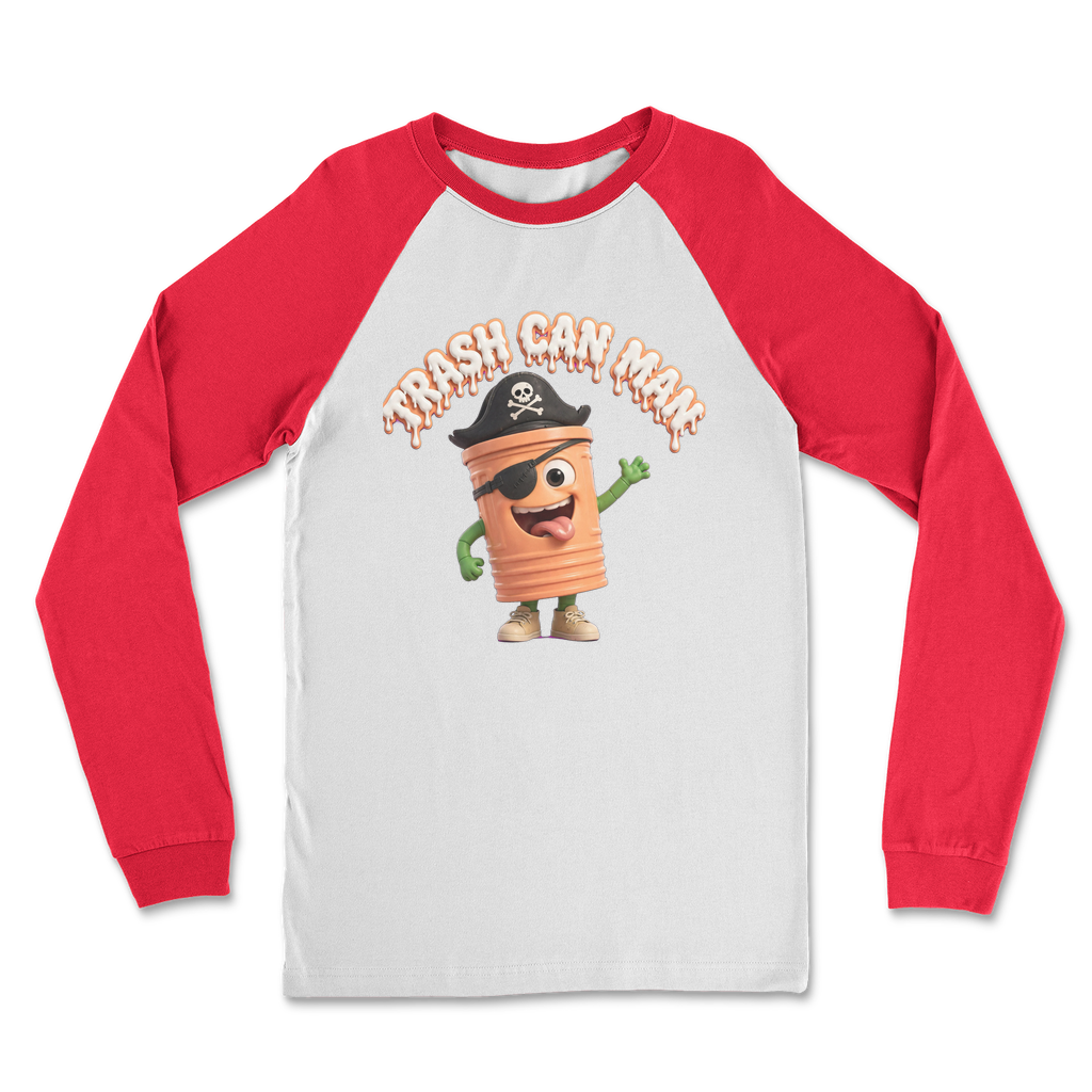 TRASH CAN MAN Classic Raglan Long Sleeve Shirt