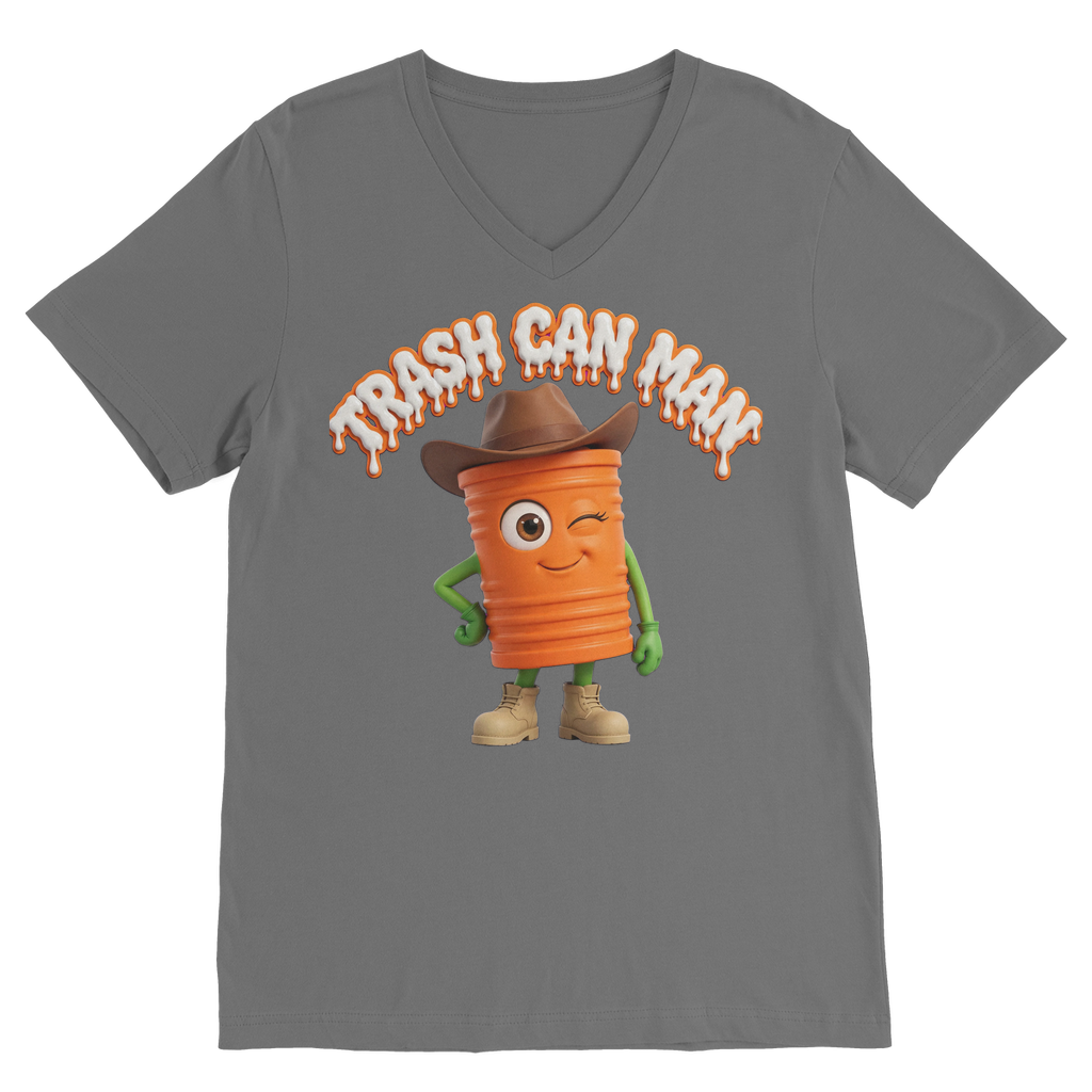 TRASH CAN MAN Classic V-Neck T-Shirt
