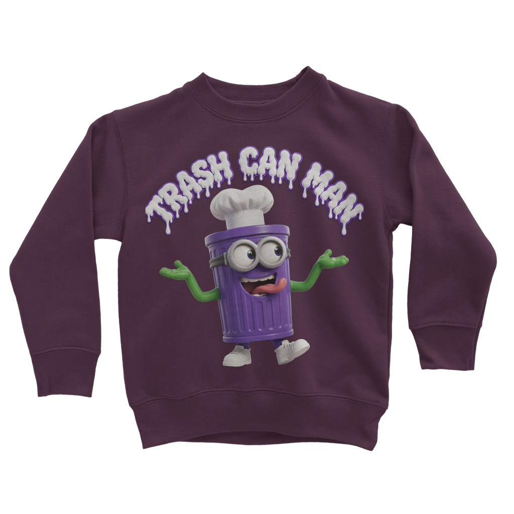 TRASH CAN MAN Classic Kids Sweatshirt