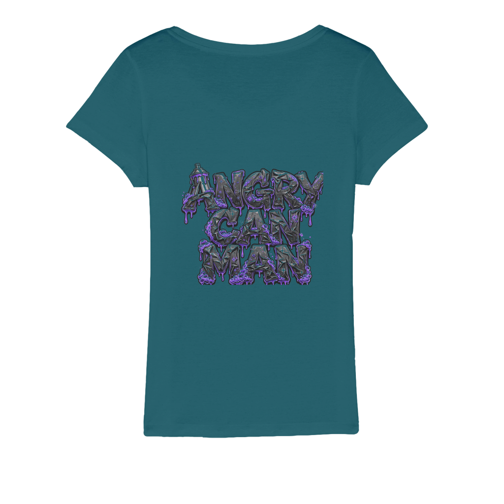 ANGRY CAN MAN 3.0 Organic Jersey Womens T-Shirt
