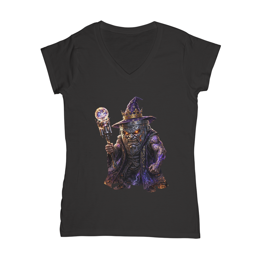 angry can man Classic Women's V-Neck T-Shirt