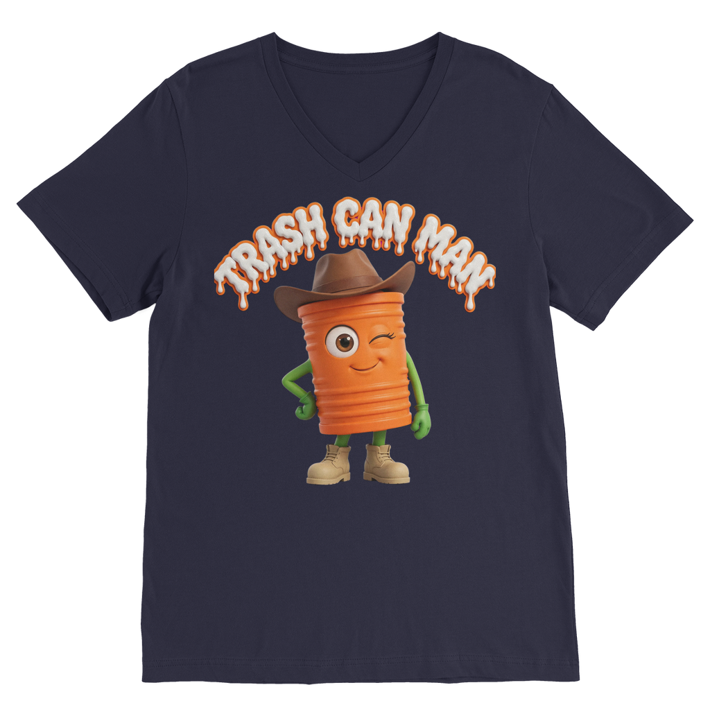 TRASH CAN MAN Classic V-Neck T-Shirt