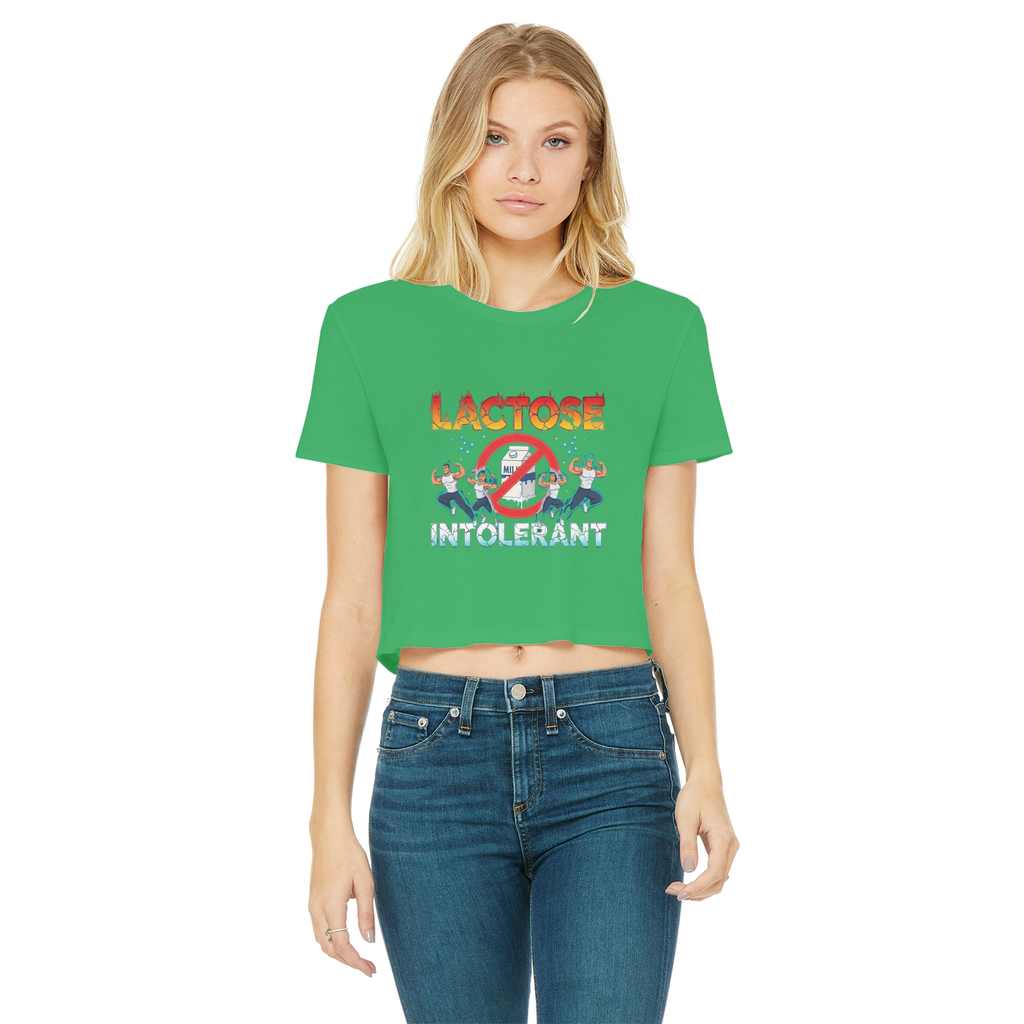AOB Classic Women's Cropped Raw Edge T-Shirt