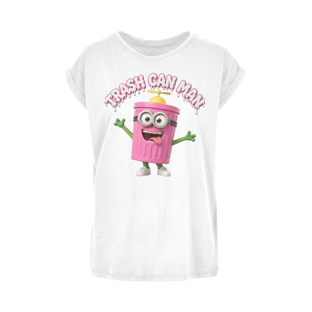 TRASH CAN MAN Women's Extended Shoulder T-Shirt XS-5XL