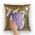 TRASH CAN MAN Sequin Cushion Cover