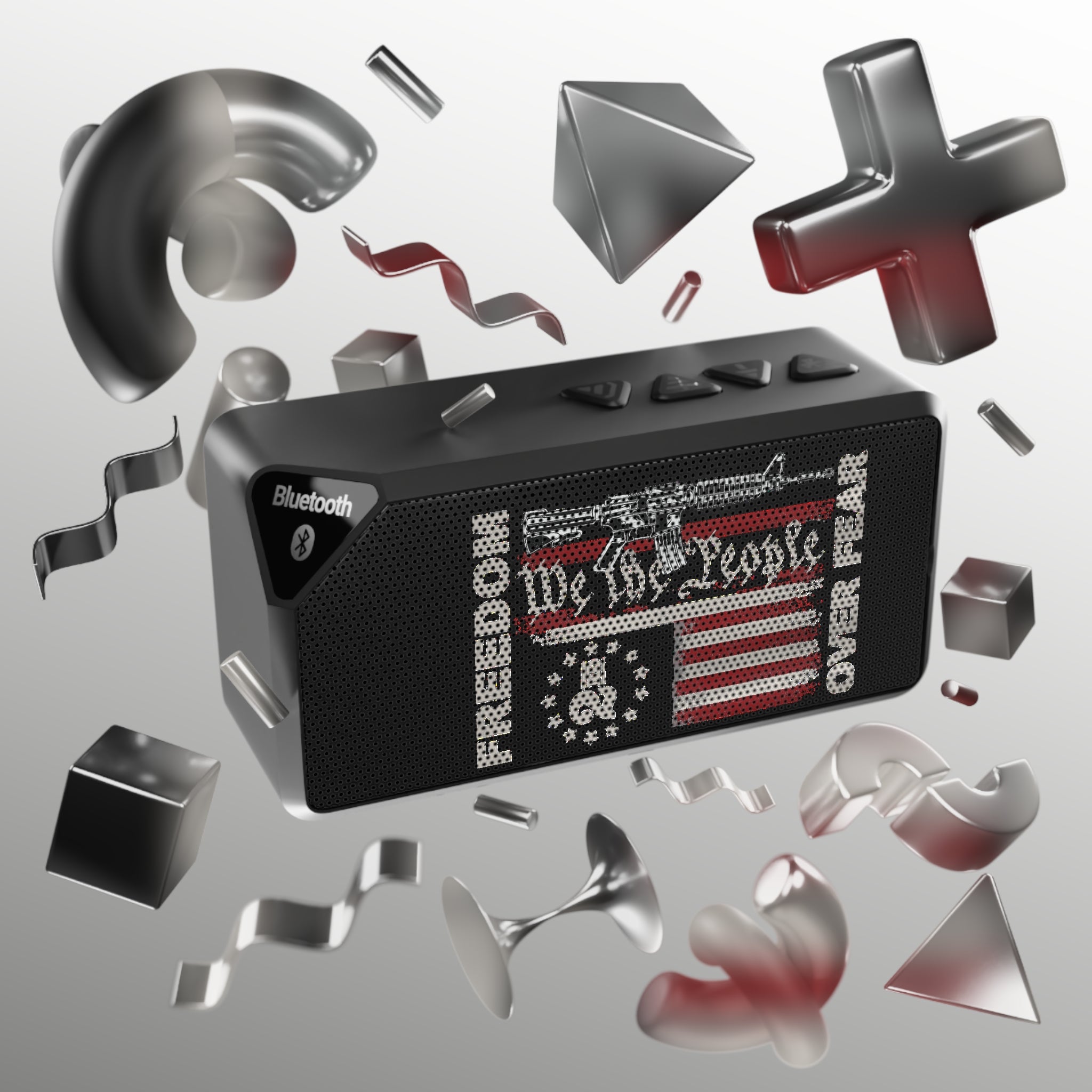 Bluetooth Speaker — Retro American Flag Jam Design