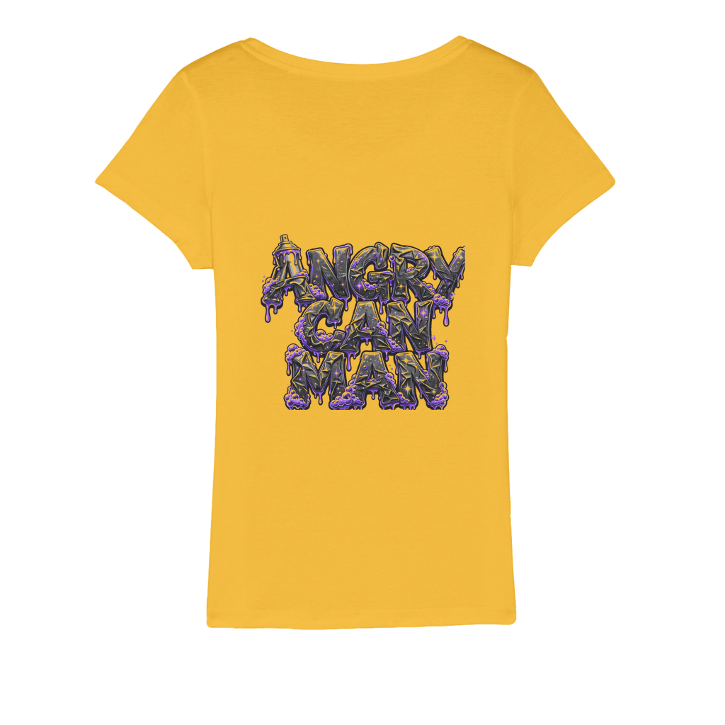 ANGRY CAN MAN 3.0 Organic Jersey Womens T-Shirt