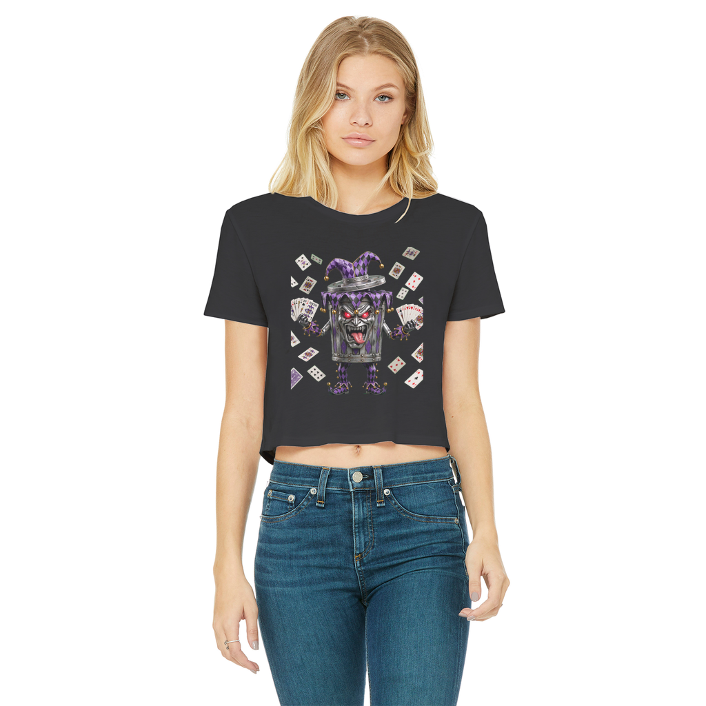 ANGRY CAN MAN 2.0 Classic Women's Cropped Raw Edge T-Shirt