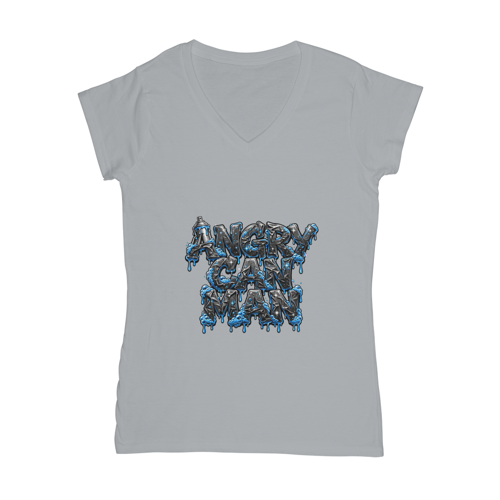 ANGRY CAN MAN 2.0 Classic Women's V-Neck T-Shirt