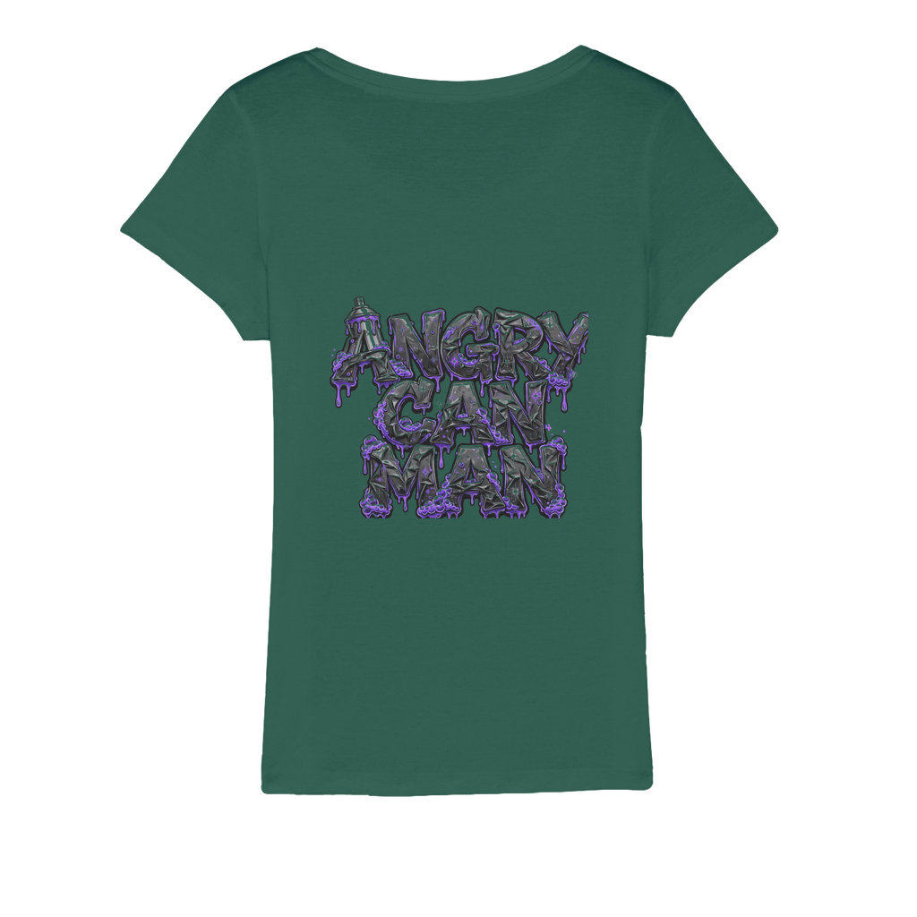 ANGRY CAN MAN 3.0 Organic Jersey Womens T-Shirt
