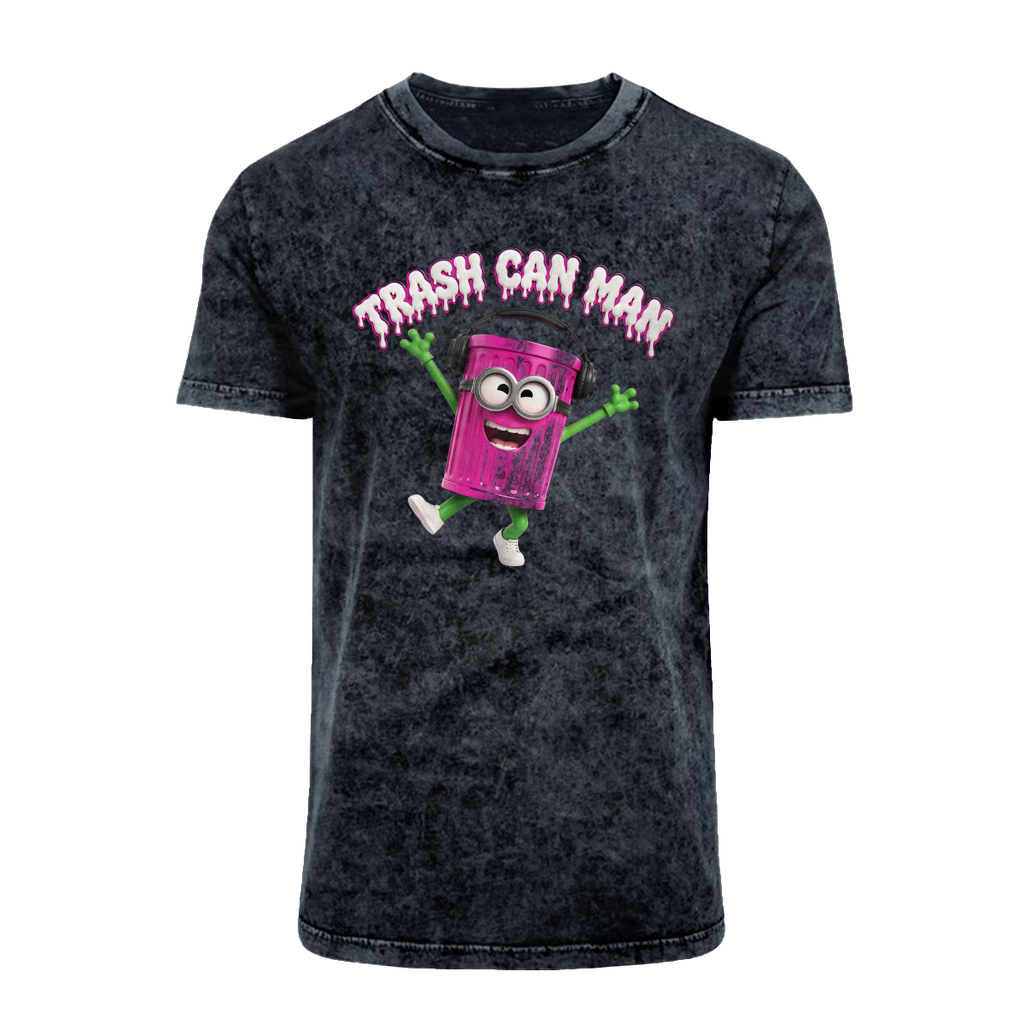 TRASH CAN MAN Acid Washed T-Shirt