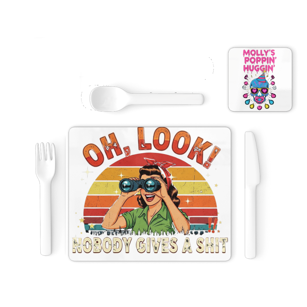 SARCASM 105 Single Placemat and Coaster Set