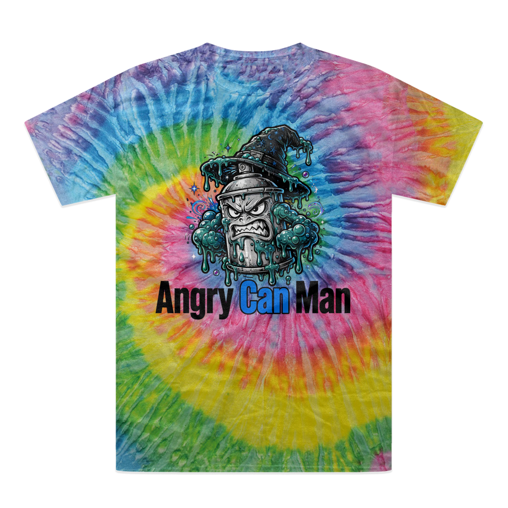 angry can man Tie-Dye T-Shirt