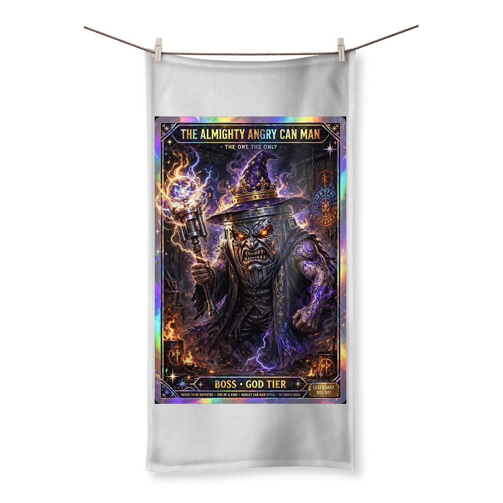 ANGRY CAN MAN 2.0 Sublimation All Over Towel