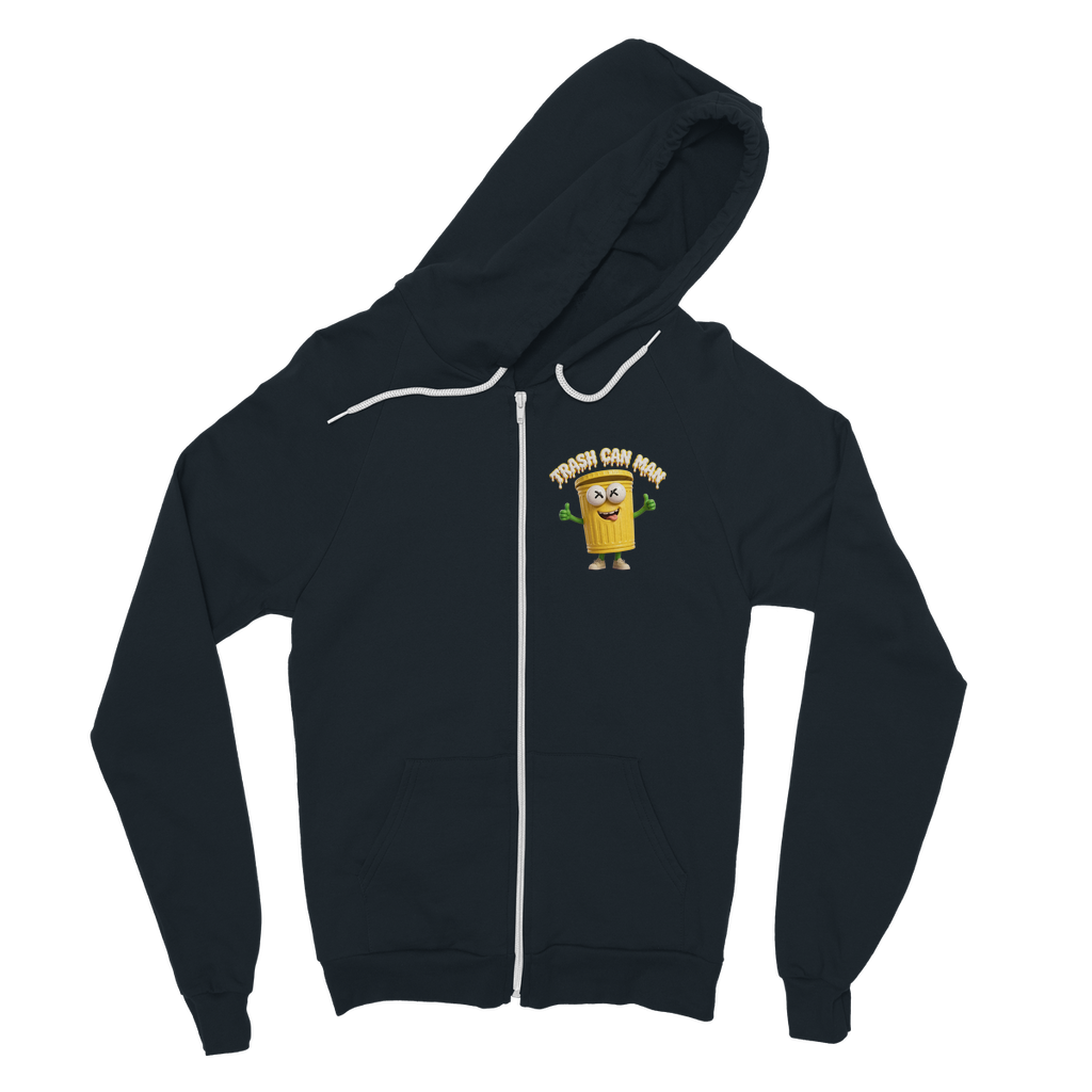 TRASH CAN MAN Classic Adult Zip Hoodie