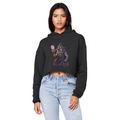 angry can man Cropped Raw Edge Boyfriend Hoodie