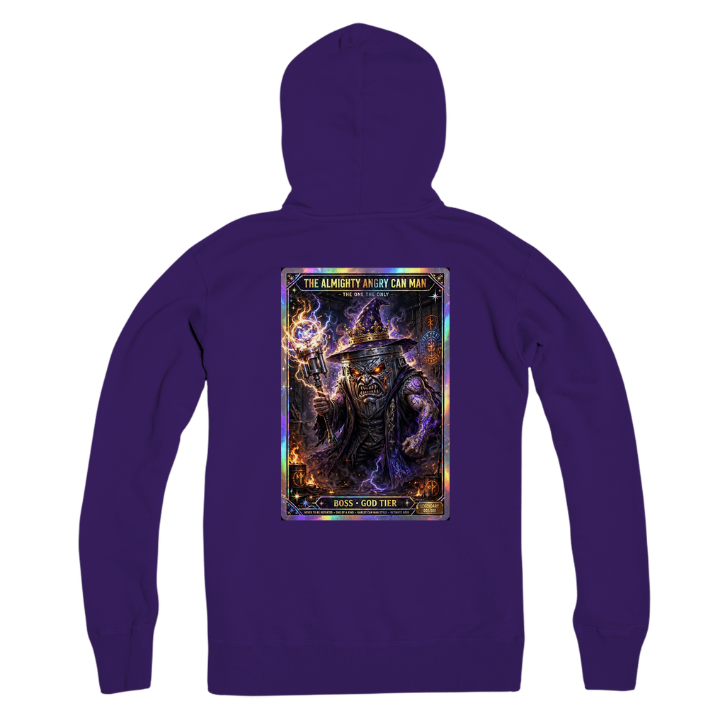 ANGRY CAN MAN 2.0 Premium Adult Zip Hoodie