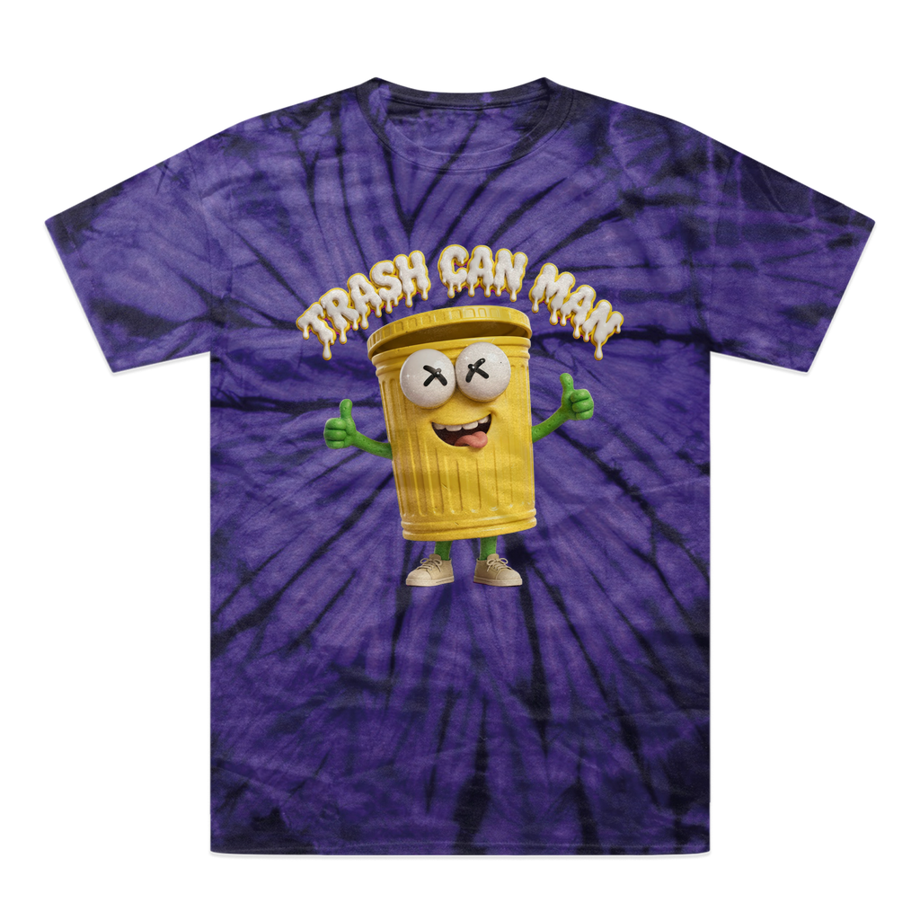 TRASH CAN MAN Tonal Spider Tie-Dye T-Shirt
