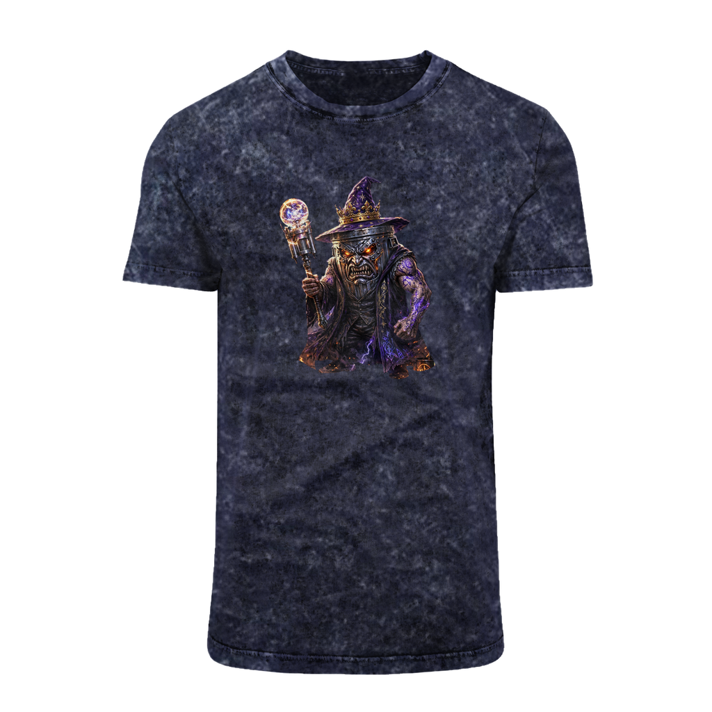 angry can man Acid Washed T-Shirt