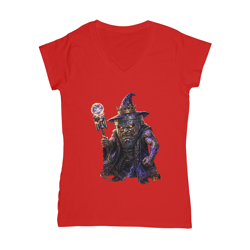 angry can man Classic Women's V-Neck T-Shirt