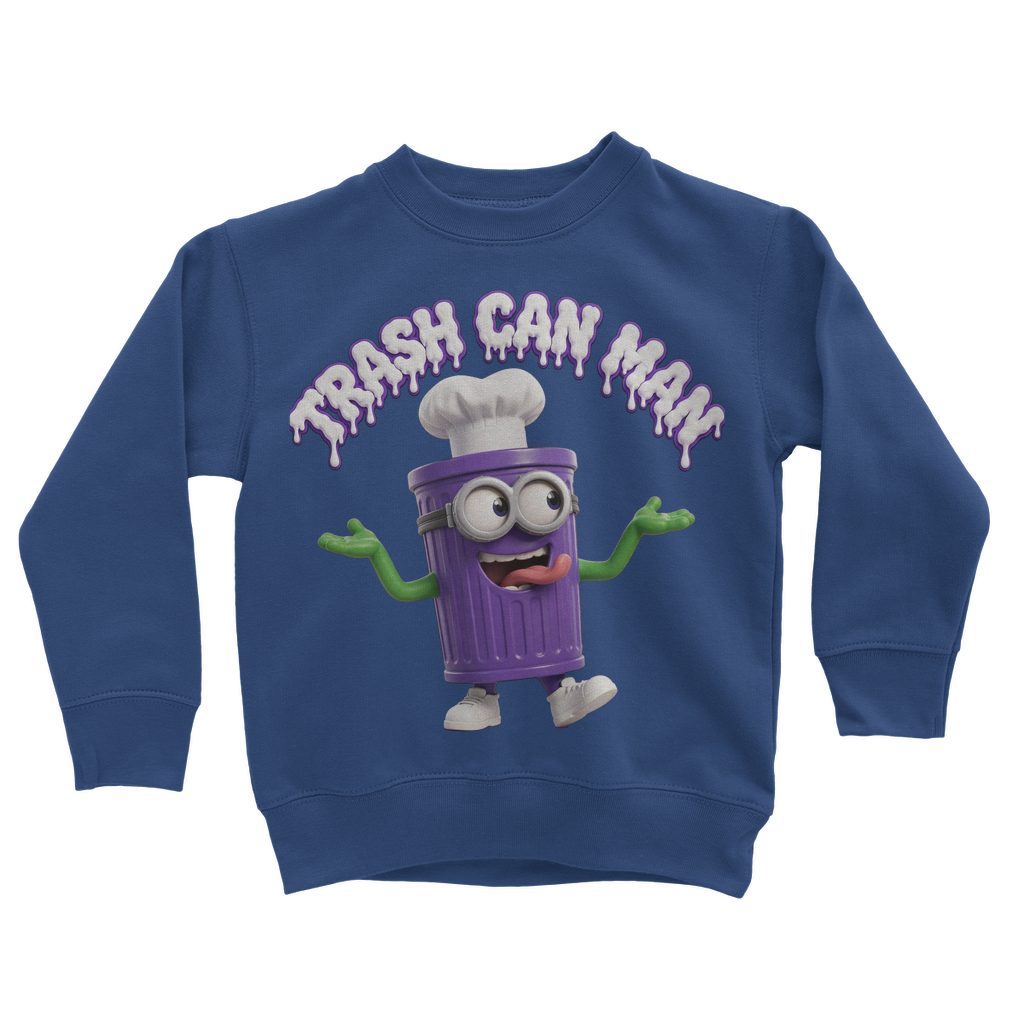 TRASH CAN MAN Classic Kids Sweatshirt