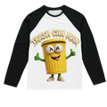 TRASH CAN MAN Sublimation Baseball Long Sleeve T-Shirt