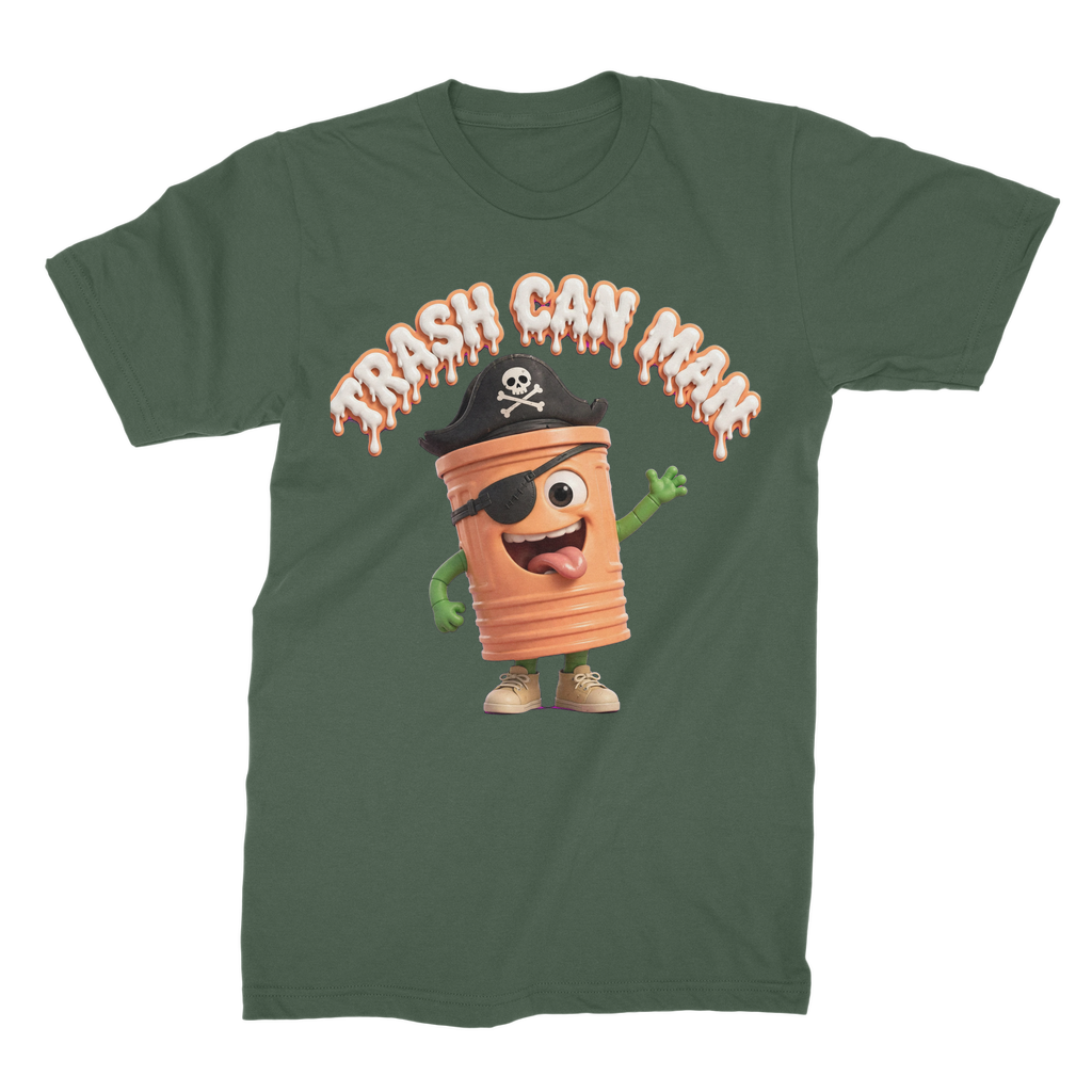 TRASH CAN MAN Unisex Cotton T-Shirt