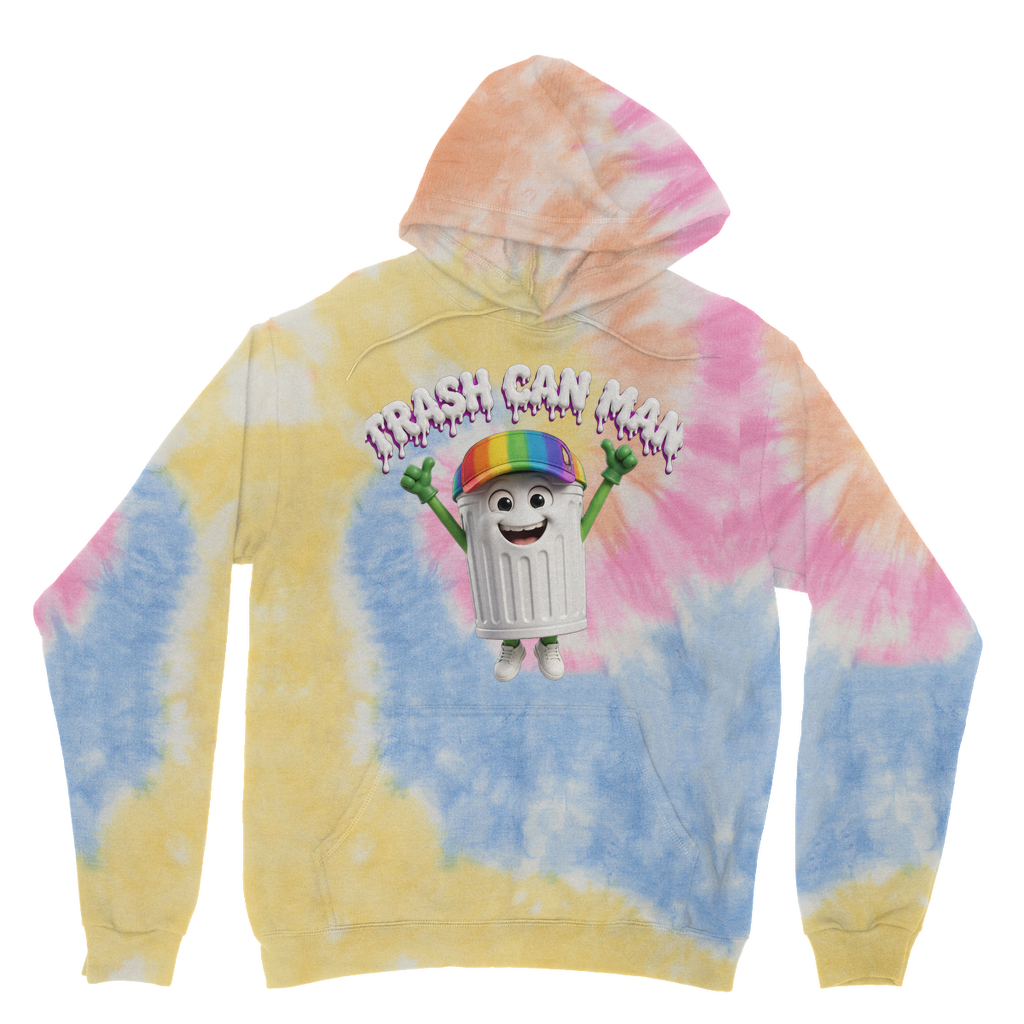 TRASH CAN MAN Tie Dye Hoodie