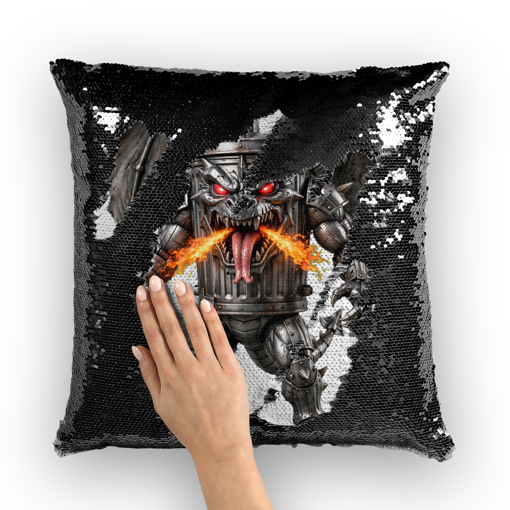 ANGRY CAN MAN 3.0 Sequin Cushion Cover