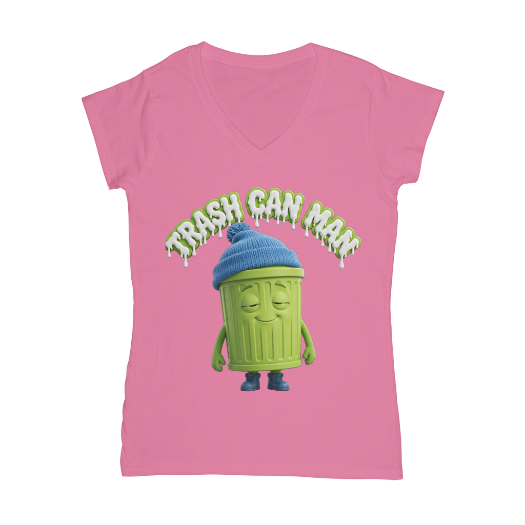TRASH CAN MAN Classic Women's V-Neck T-Shirt