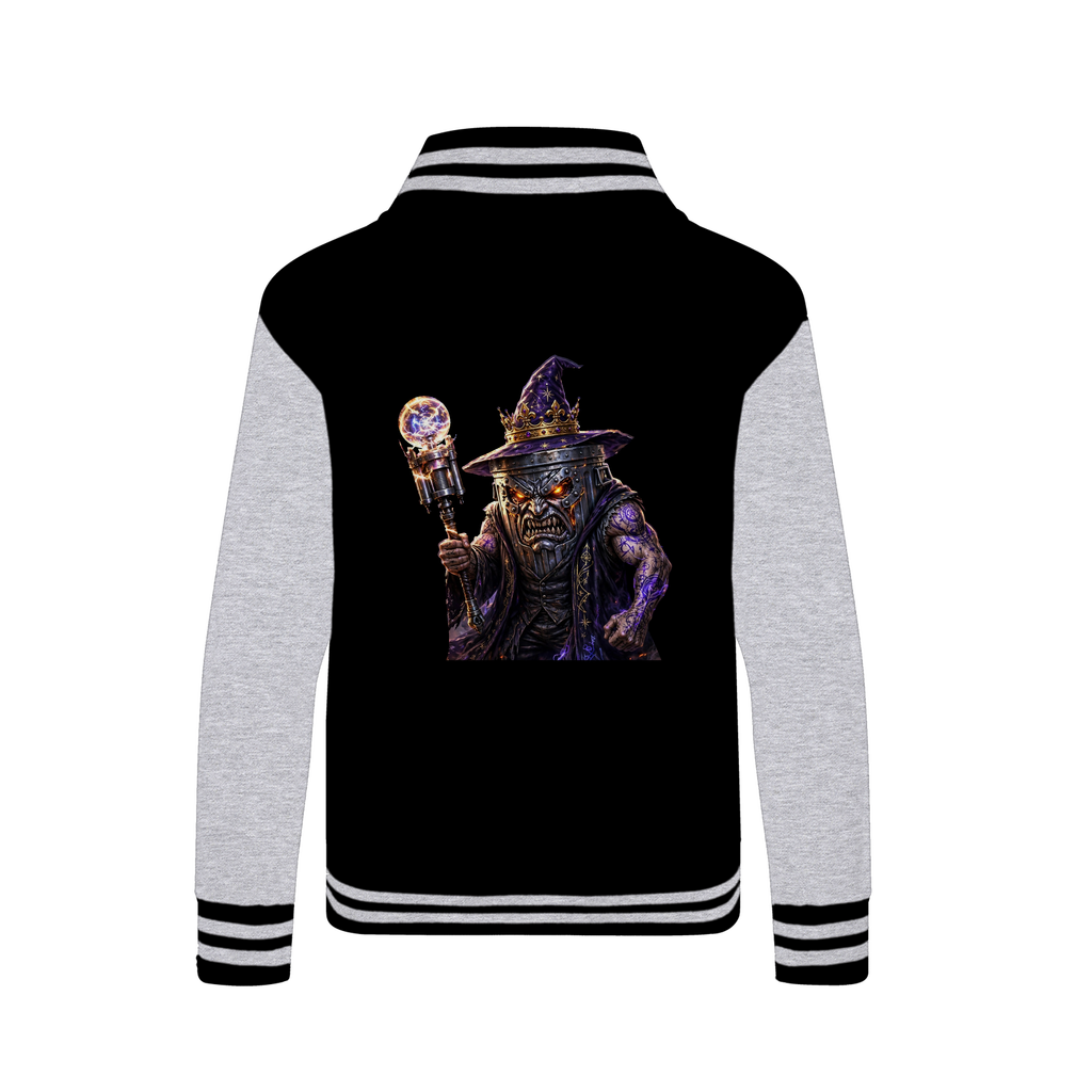 angry can man Varsity Jacket