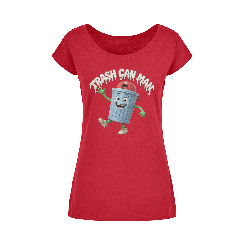 TRASH CAN MAN Wide Neck Womens T-Shirt XS-5XL