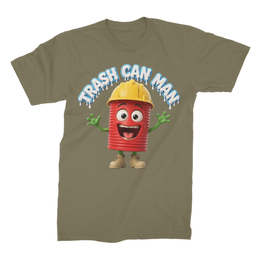 TRASH CAN MAN Premium Jersey Adult T-Shirt