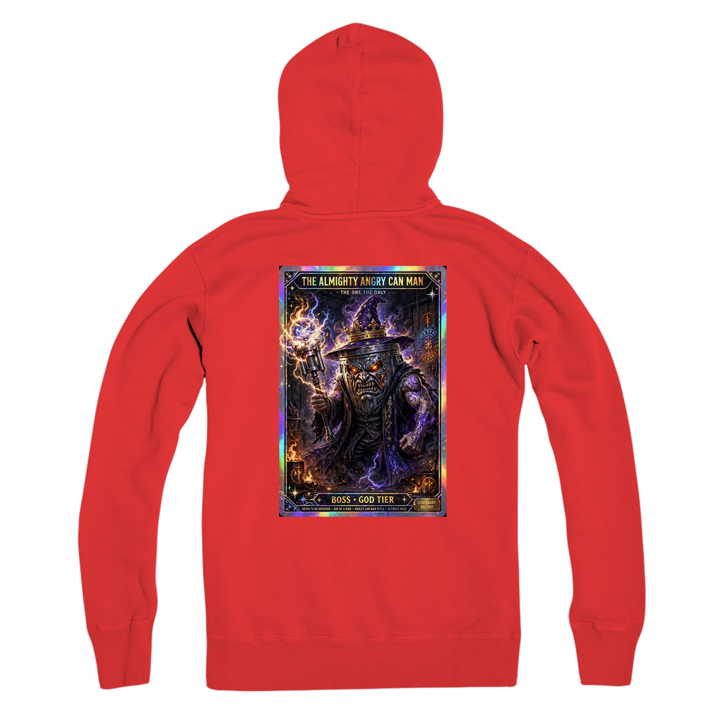 ANGRY CAN MAN 2.0 Premium Adult Zip Hoodie