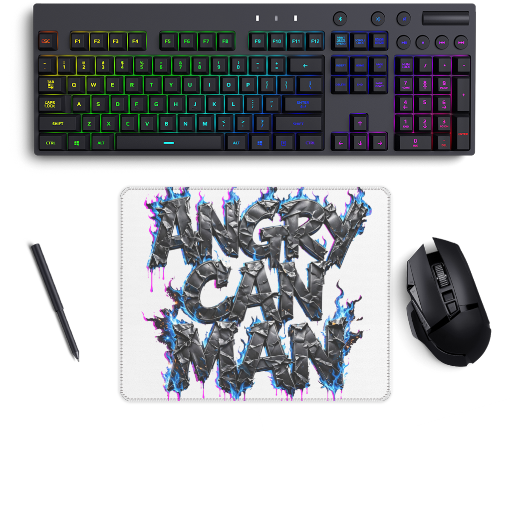 angry can man Medium Gaming Pad