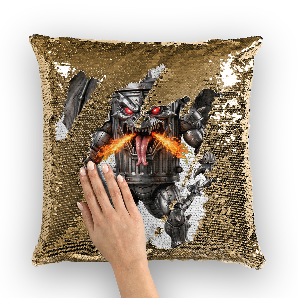 ANGRY CAN MAN 3.0 Sequin Cushion Cover