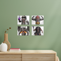 ANGRY CAN MAN 3.0 Rectangle Wall Tiles Set of 4