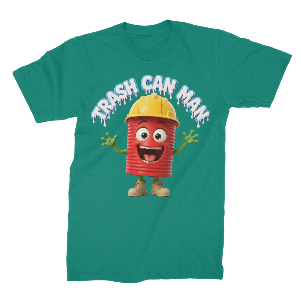 TRASH CAN MAN Premium Jersey Adult T-Shirt