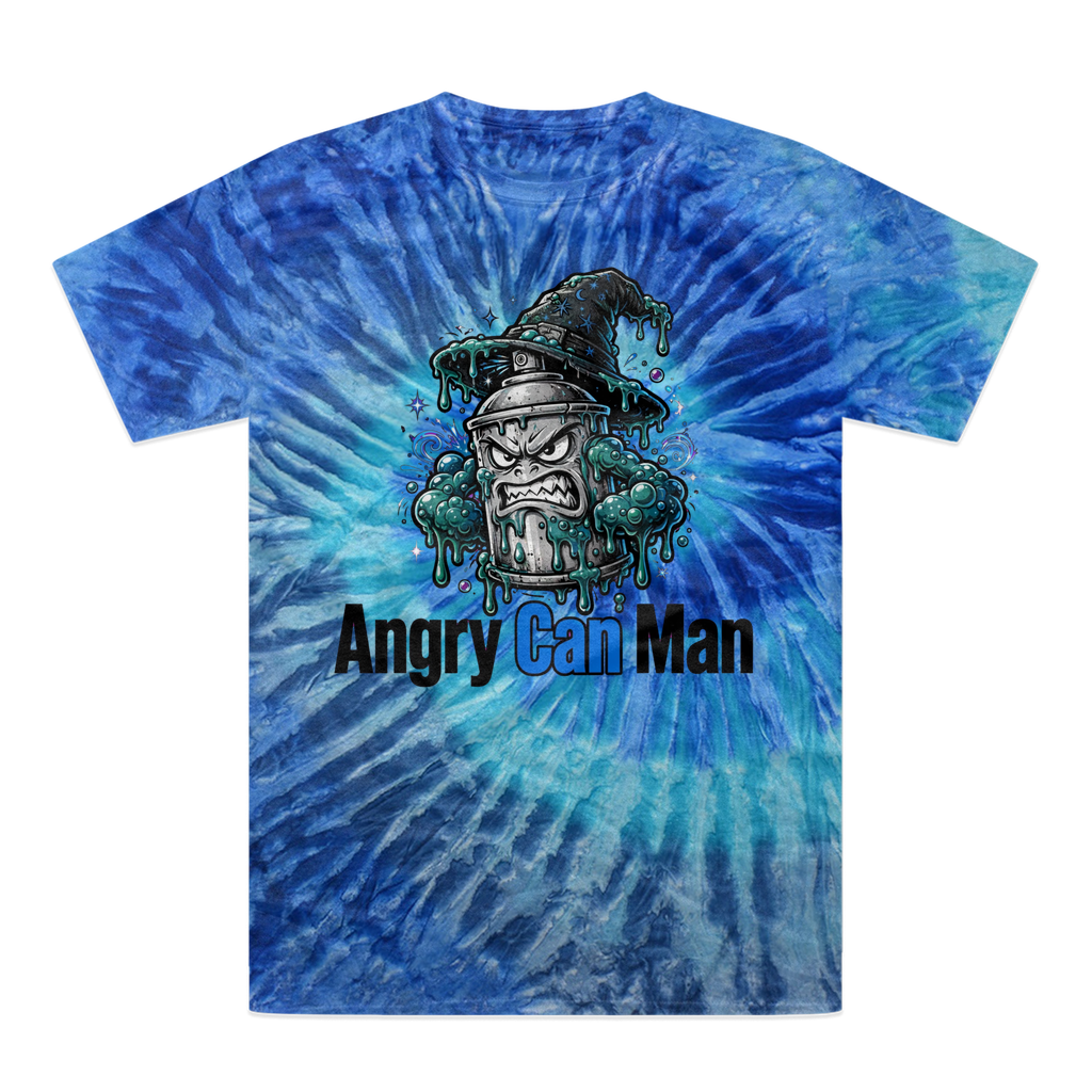 angry can man Tie-Dye T-Shirt