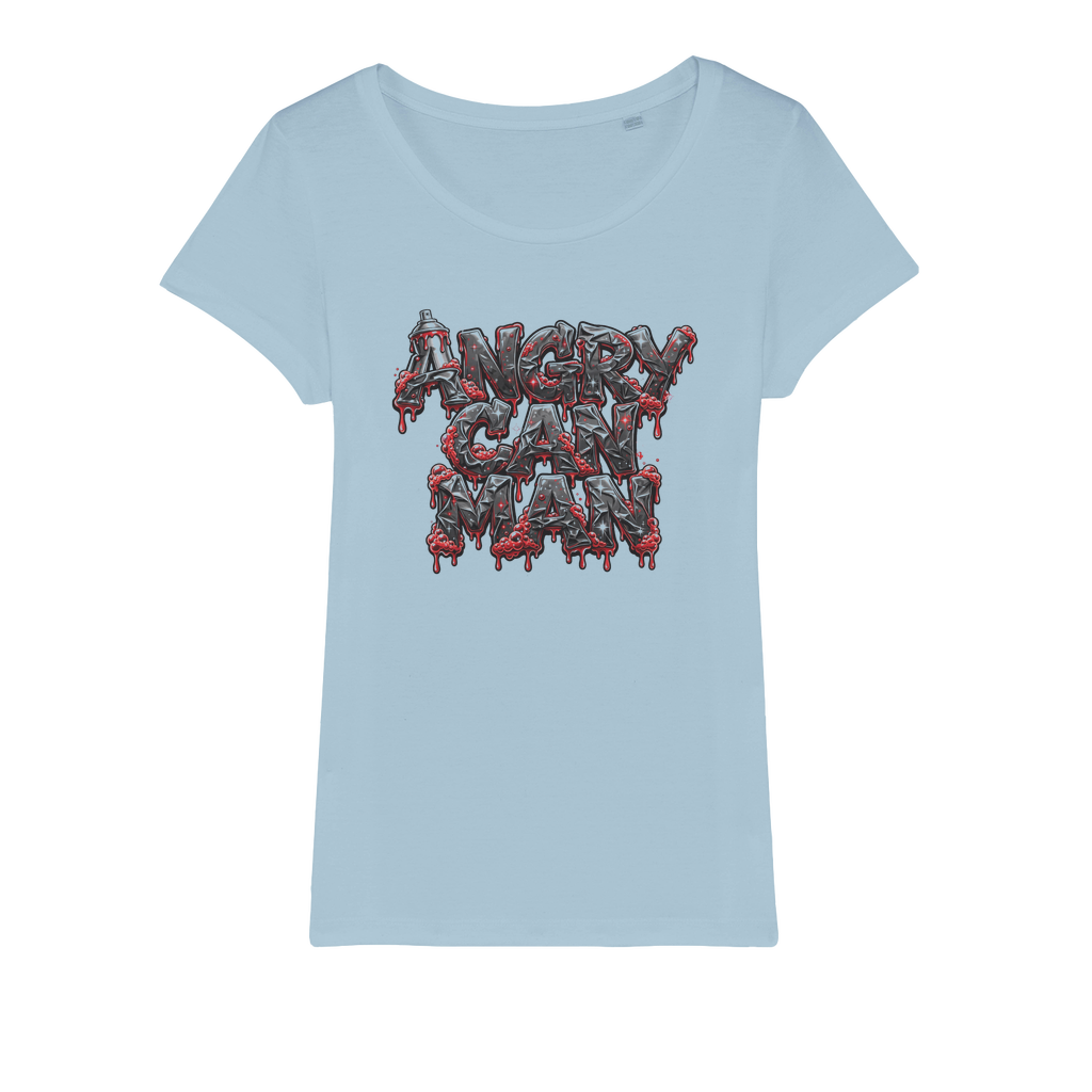 ANGRY CAN MAN 2.0 Organic Jersey Womens T-Shirt