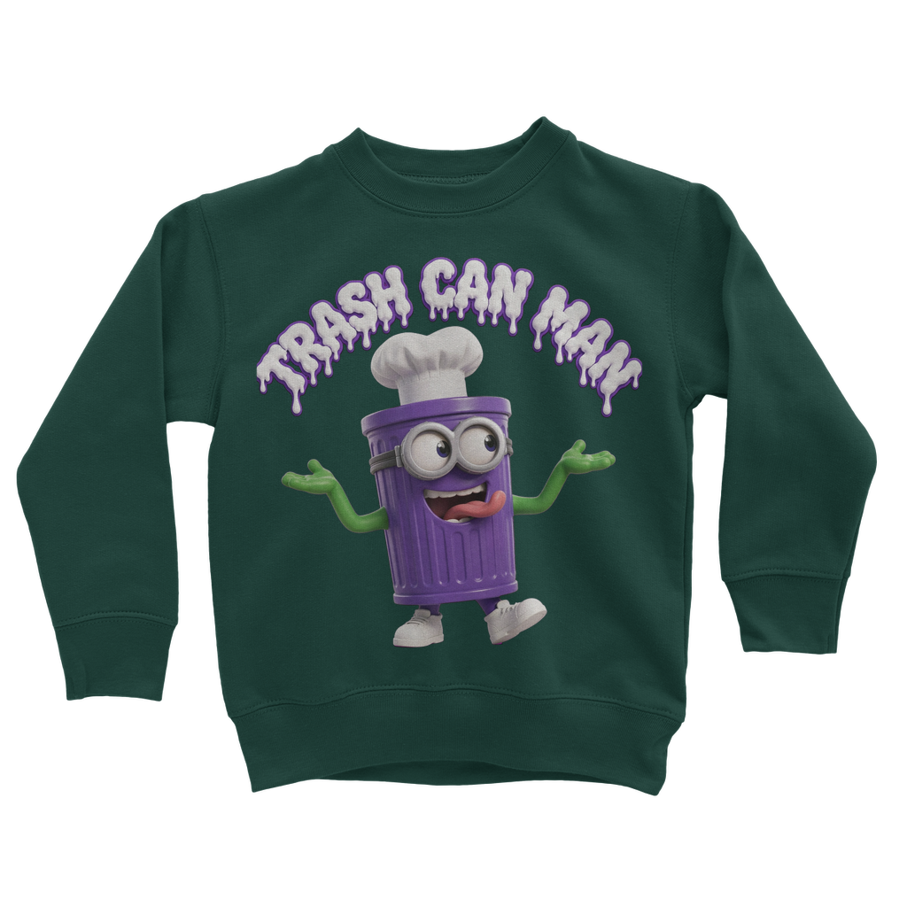 TRASH CAN MAN Classic Kids Sweatshirt