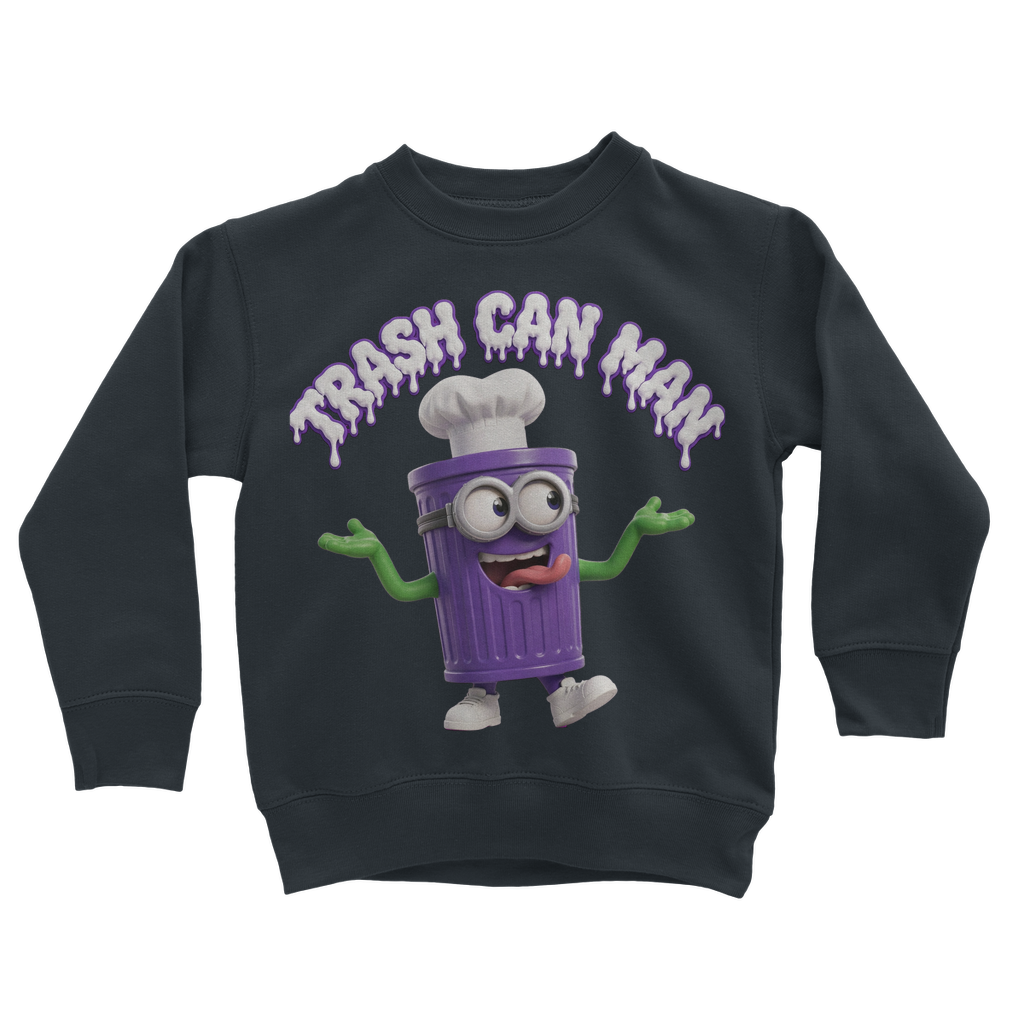 TRASH CAN MAN Classic Kids Sweatshirt